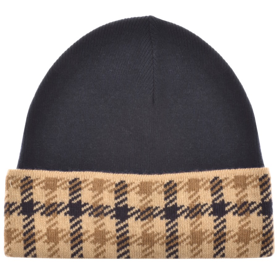Aquascutum Beanie Hat And Gloves Set Navy